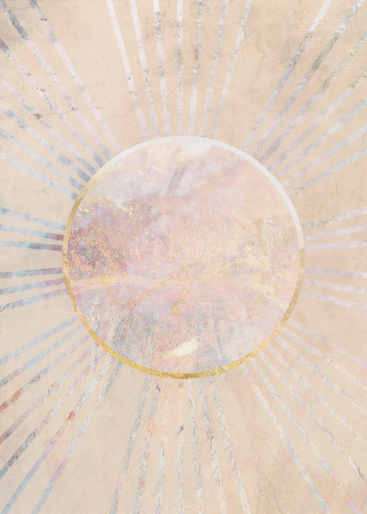 Boho Sonnenstrahlen | Leinwand