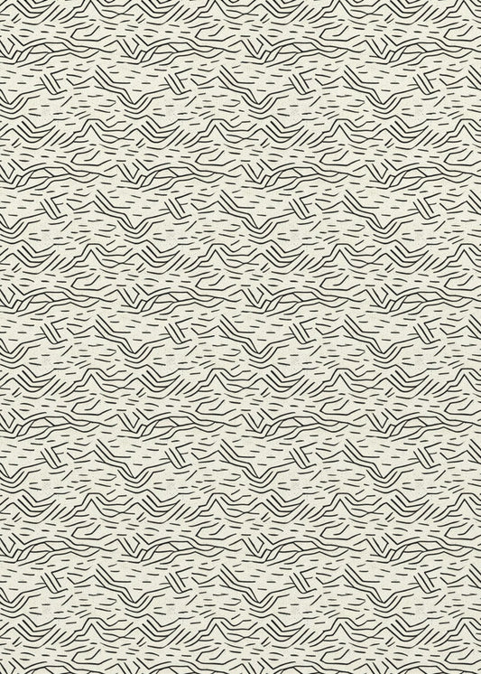 Lineare Wellenlandschaft | Leinwand