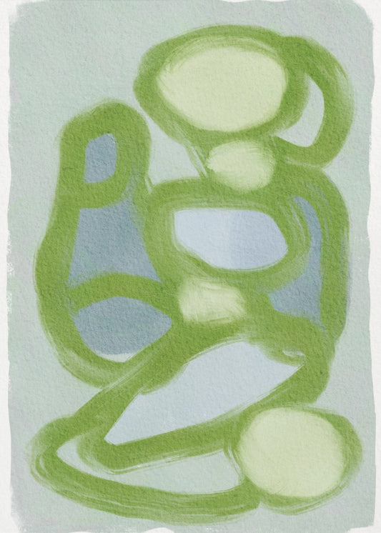 Grüne Kreise 2 | Leinwand
