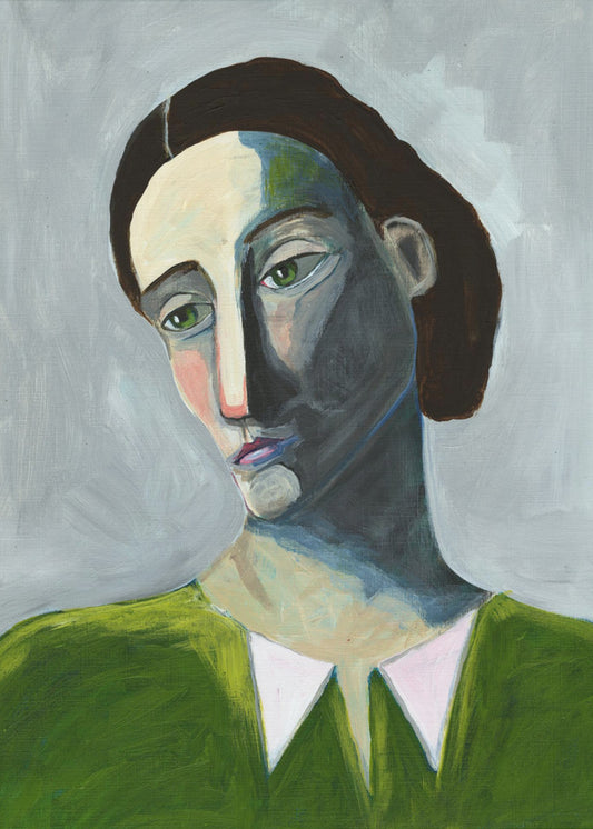 Wartende Frau | Leinwand