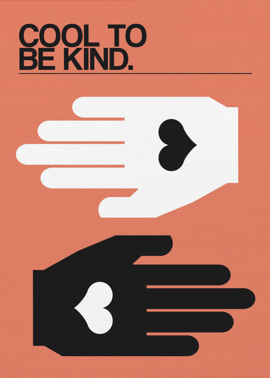 Cool To Be Kind Salmon | Canvas