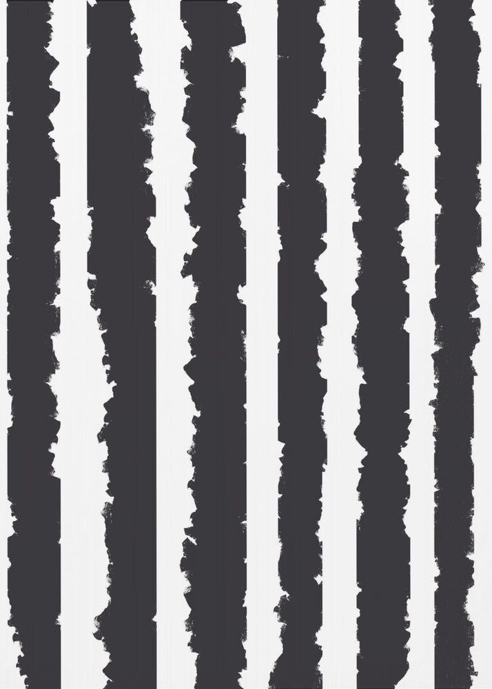Vertikale Streifen mit gezackten Kanten | Poster