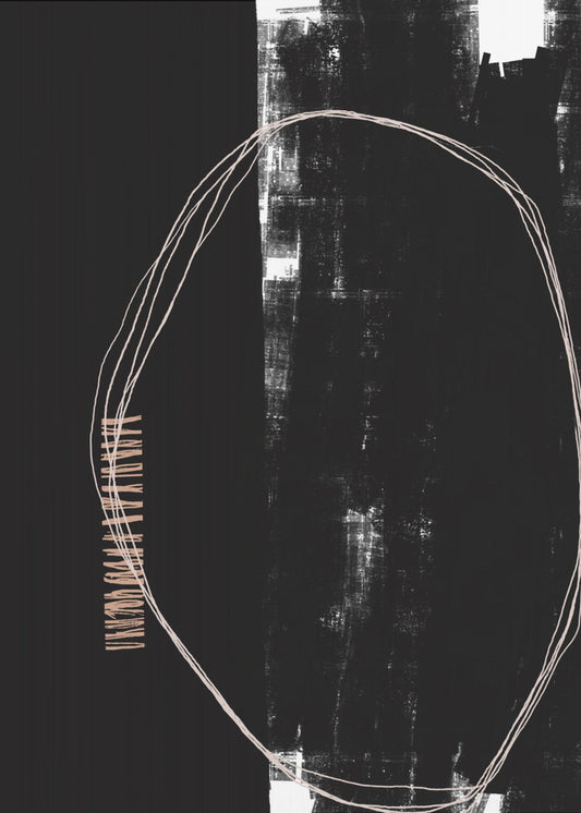 Abstract Black And White Artwork | Poster