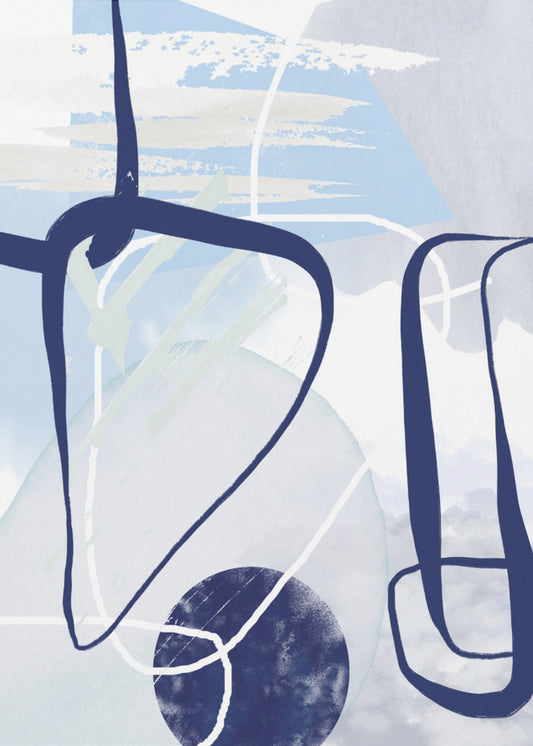 Lines of Blue-1 | Canvas