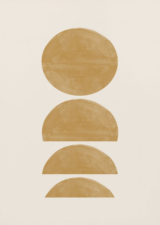 Goldene Crescendos | Leinwand
