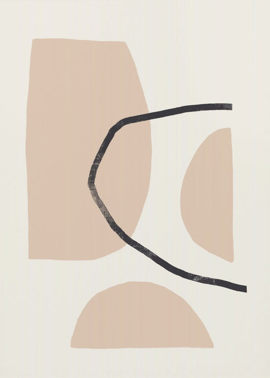 Stilvolle geometrische Komposition | Poster