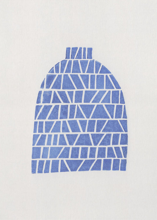 Linocut Vase #5 | Poster