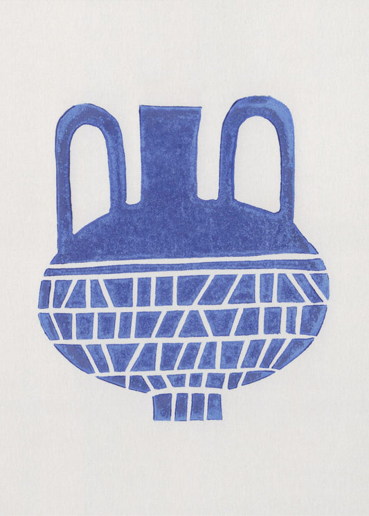 Linocut Vase #6 | Poster
