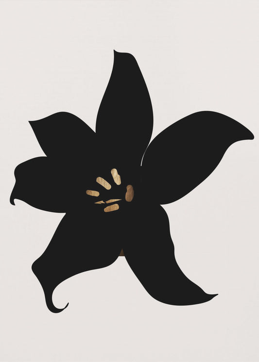 Dunkle Orchidee | Leinwand