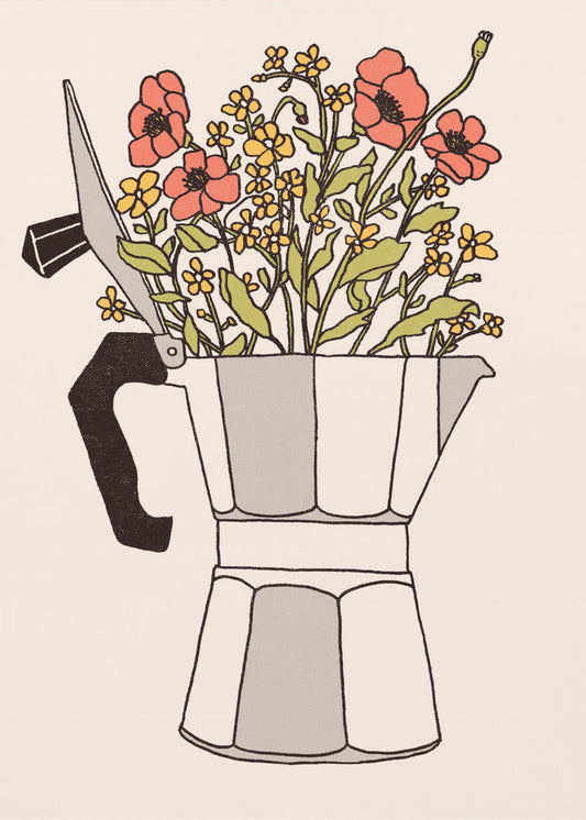 Moka Flowers | Canvas