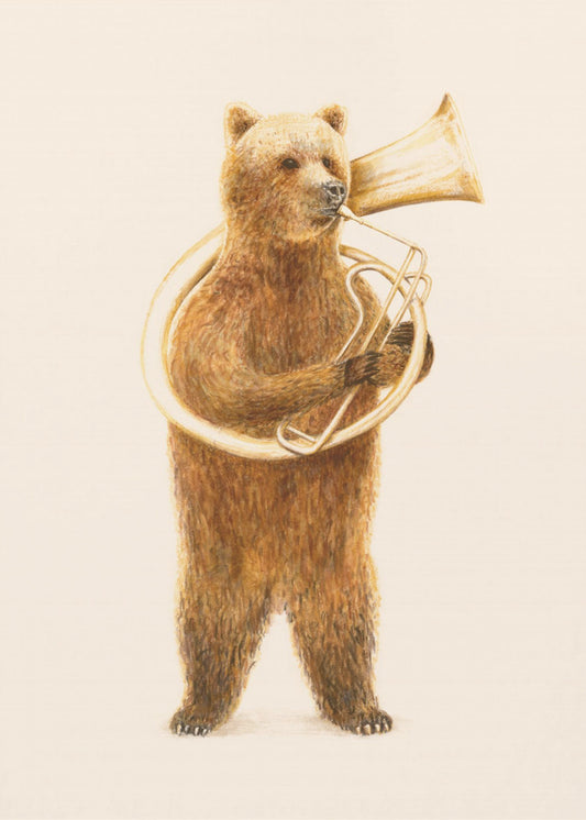The Bear and His Helicon | Canvas