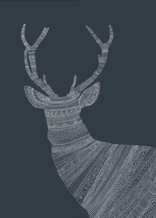 Stag Blue | Canvas