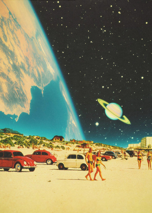 Galaxie Strand | Leinwand