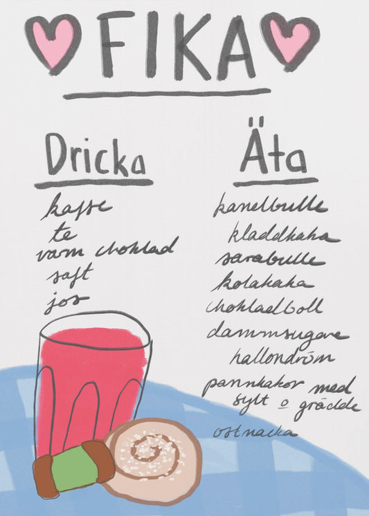 Schwedische Fika-Leckereien | Poster