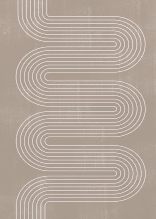 Geschwungene Linienharmonie | Poster