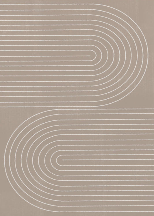 Geschwungene Linienharmonie | Poster