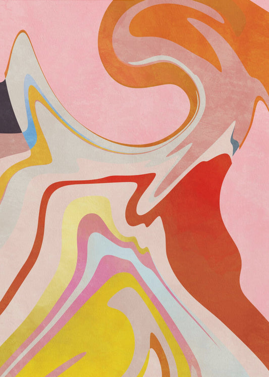 Organic Bauhaus Waved2 | Poster