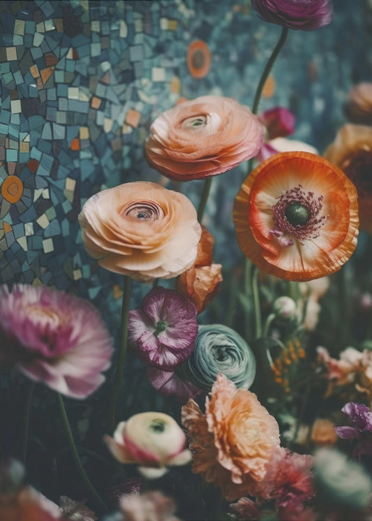 Mosaik Blooming | Leinwand