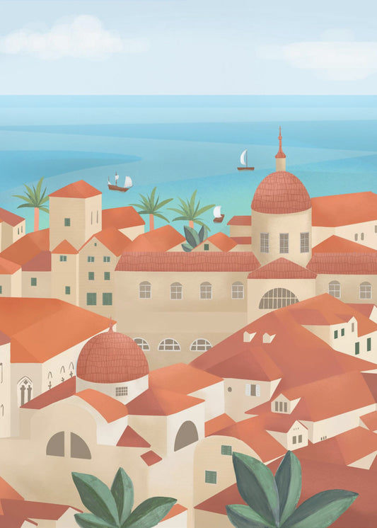 Altstadt von Dubrovnik | Leinwand