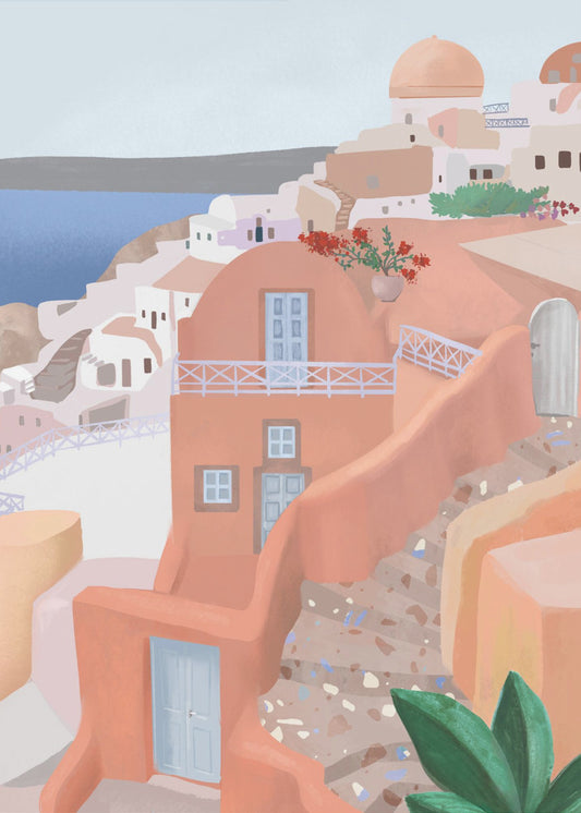 Santorin, Griechenland | Leinwand