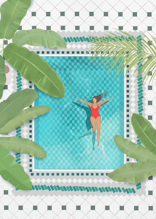 Riad Pool | Leinwand