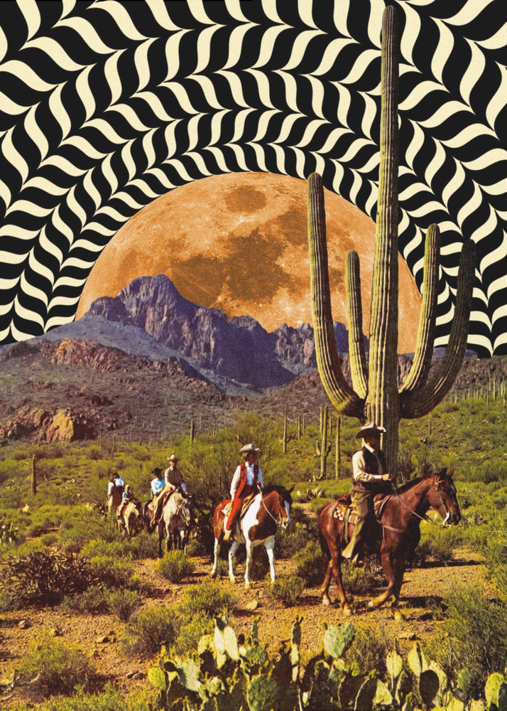 Illusionäre Cowboys | Leinwand