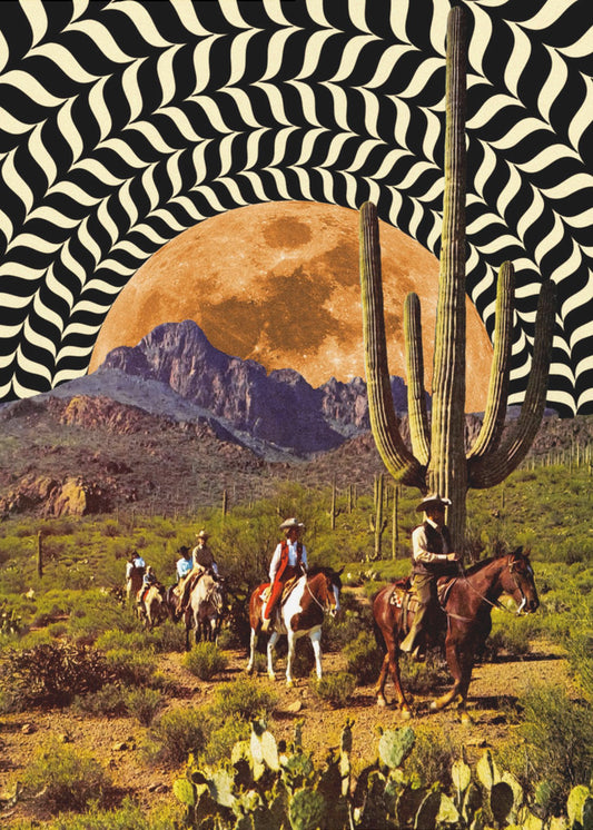 Illusionäre Cowboys | Leinwand