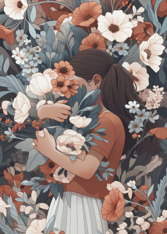 Florale Umarmung | Leinwand