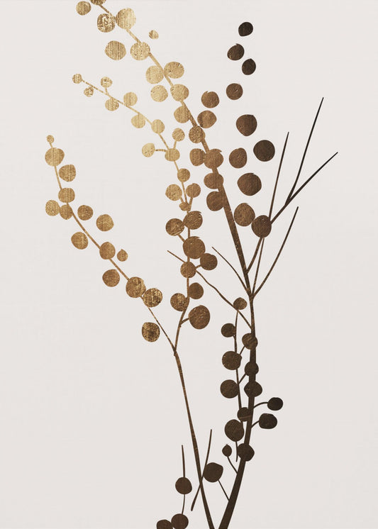 Goldener Zweig 1 | Leinwand