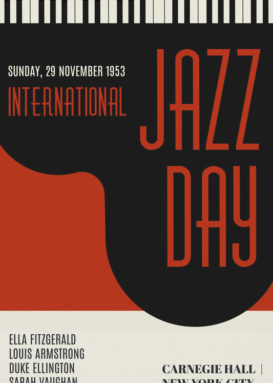 Jazzy Days Dunkelrot | Poster