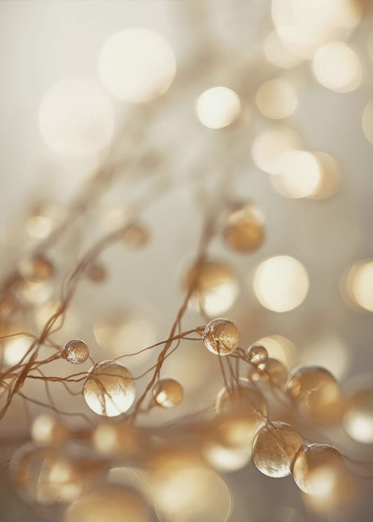 Golden Glow Tropfen | Leinwand