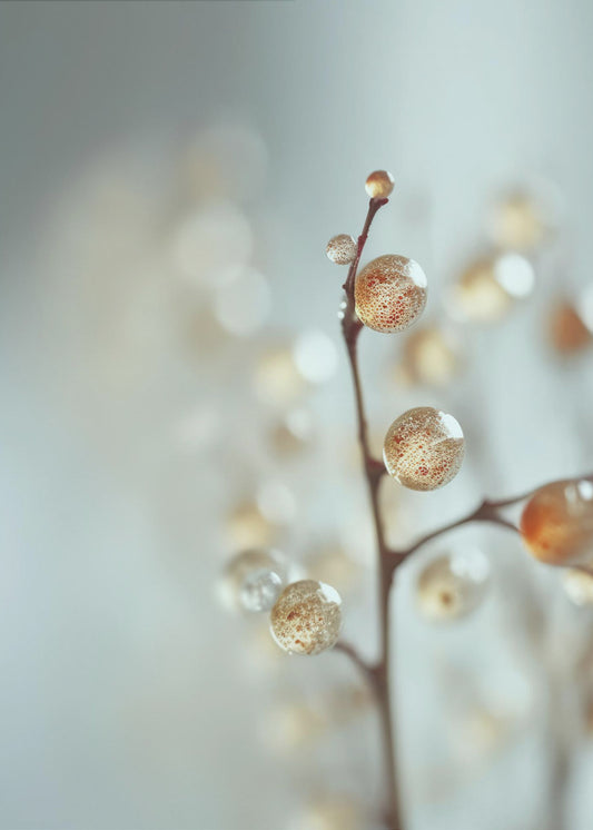 Glowing Dew Drops | Canvas
