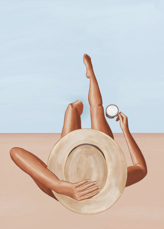 Mädchen am Pool | Poster