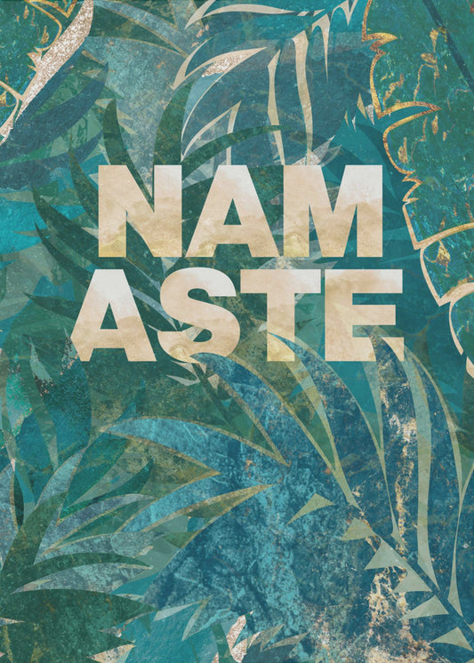 Namaste Typografie | Leinwand