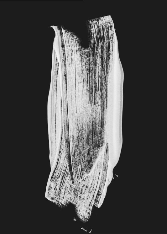 Monochromer Pinselstrich | Leinwand