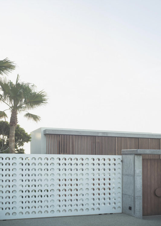 Moderne Oasenansicht | Leinwand