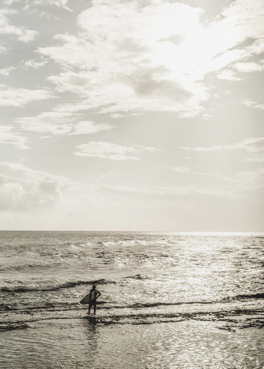 Surfer's Dawn Peace | Leinwand