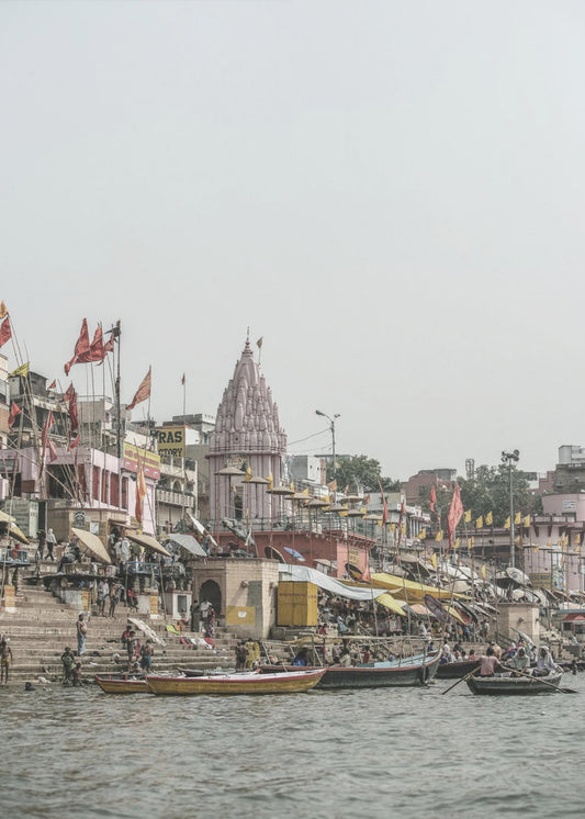 Ganges Riverside Scene | Canvas