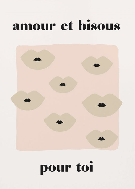 Französischer Kuss Poster | Poster