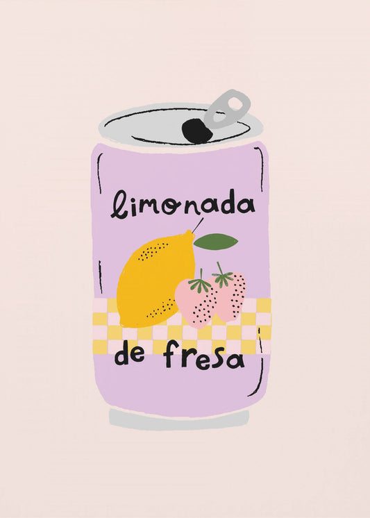Erdbeerlimonade | Leinwand