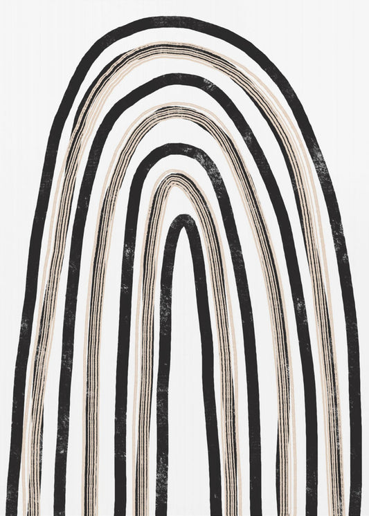 Monochrome Bögen | Poster