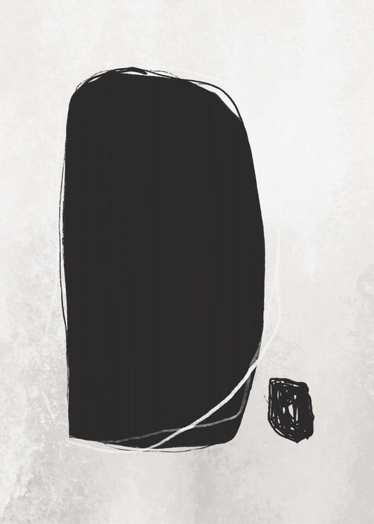Kräftige schwarze Formen | Poster