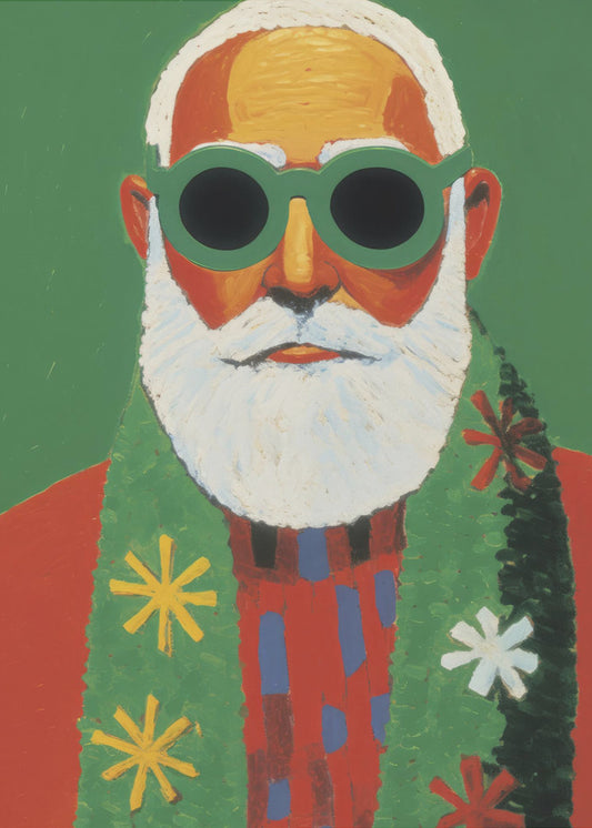 Sonniger Weihnachtsmann-Stil | Leinwand
