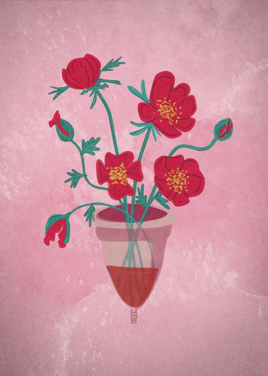 Tasse Blumen | Leinwand