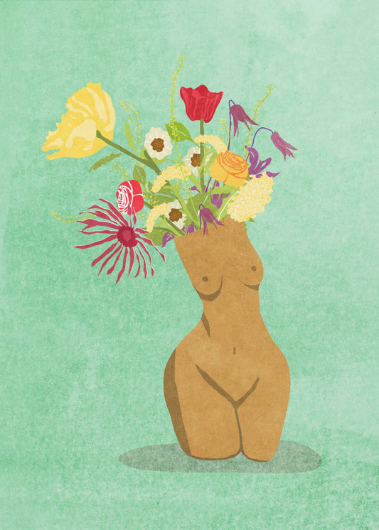 Ich bin eine Wildblume | Leinwand