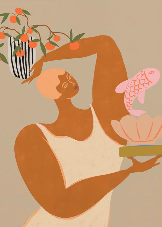 Fisch und Orangen | Poster