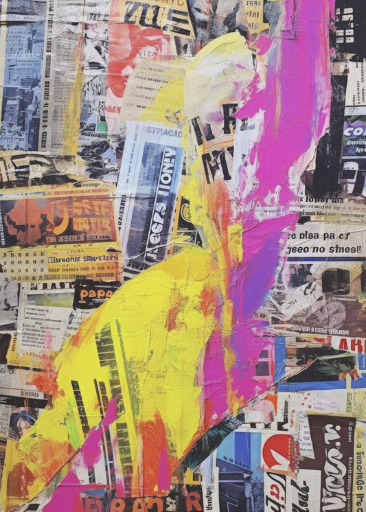 Lebendige urbane Schichten | Leinwand