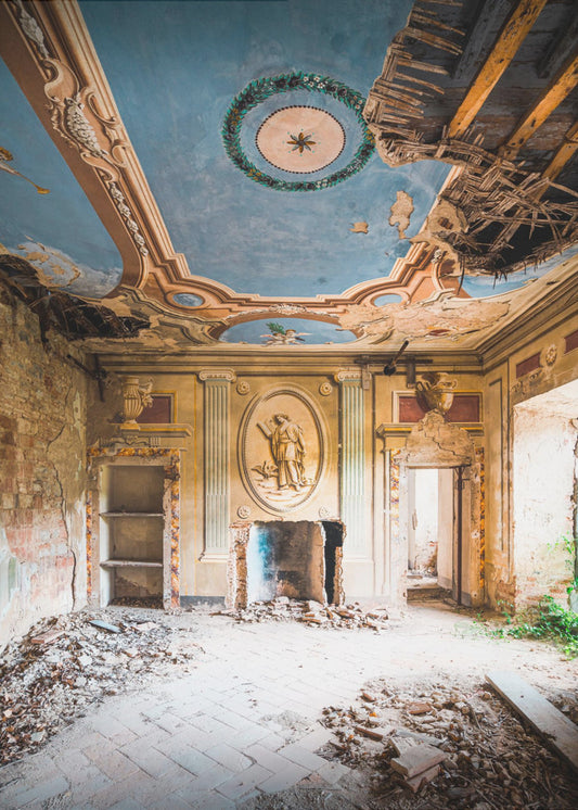 Abandoned Villa with Fresco | Canvas