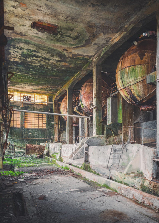 Rusty Industrial Balls | Canvas