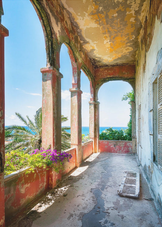 Tropischer Balkon | Leinwand